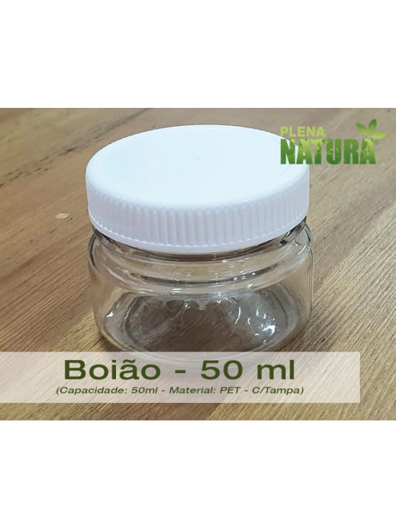 Boião - PET - 50 ml (c/tampa)