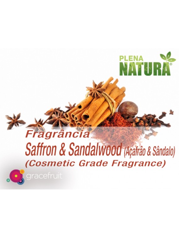 Saffron & Sandalwood - Cosmetic Grade Fragrance Oil (Açafrão e Sândalo)