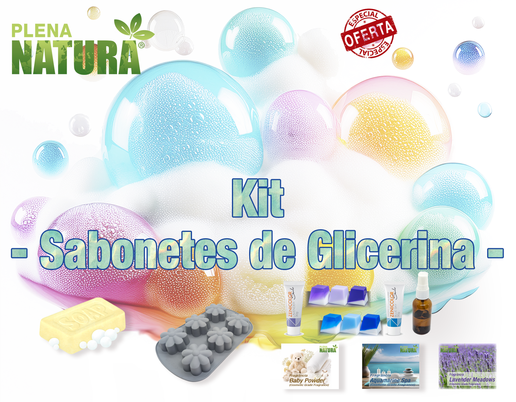 Kit para Sabonetes de Glicerina - 1 Kg