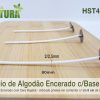 Pavio HST42 80mm - de Algodão Encerado c/Cera Vegetal - Montado em Base