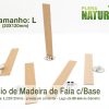 Pavio Madeira Faia c/Base Metálica - Tamanho L