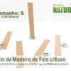 Pavio Madeira Faia c/Base Metálica - Tamanho S
