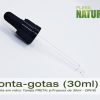 Pipeta conta-gotas, em Vidro - Preta - p/frasco de 30ml (DIN18)