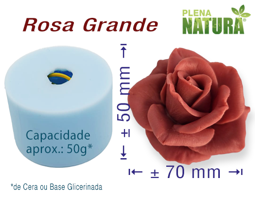 Molde em Silicone - Rosa Grande - Image 2